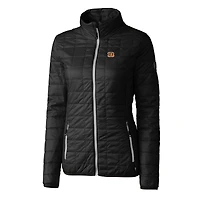 Doudoune isolante entièrement zippée Rainier PrimaLoft Eco pour femme, noire, Cutter & Buck, Cincinnati Bengals