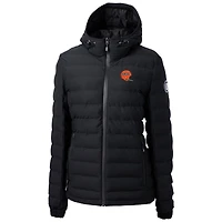 Women's Cutter & Buck Black Cincinnati Bengals Throwback Logo Mission Ridge Repreve Puffer Full-Zip Jacket