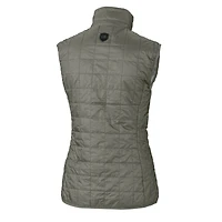 Gilet matelassé isolant entièrement zippé Rainier PrimaLoft Eco pour femme, gris chiné, des Bengals de Cincinnati, Cutter & Buck
