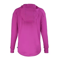 Women's Cutter & Buck  Pink Cincinnati Bengals Daybreak Eco Recycled Half-Zip Hoodie