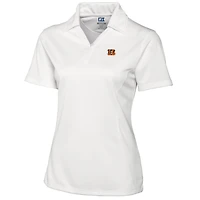 Women's Cutter & Buck White Cincinnati Bengals DryTec Genre Polo