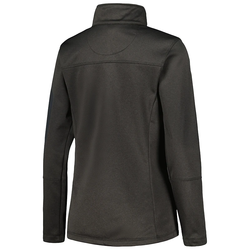 Women's Dunbrooke  Heather Black Cincinnati Bengals Freestyle Teflon Shield Full-Zip Jacket