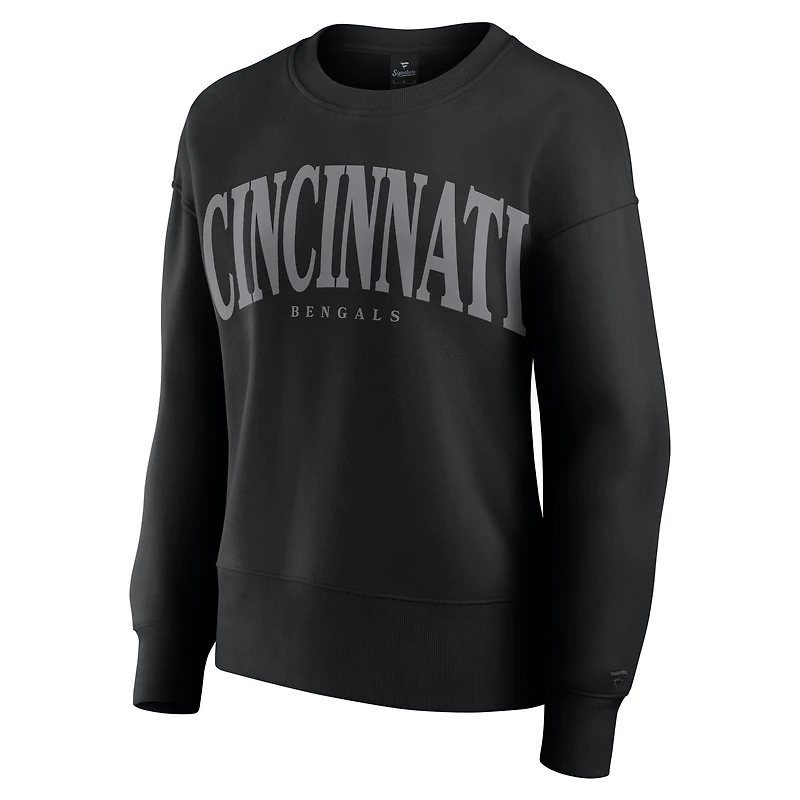Women's Fanatics  Black Cincinnati Bengals Elements Pullover Sweatshirt