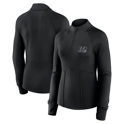 Veste zippée quart de tour Cincinnati Bengals Elements noire Fanatics pour femme