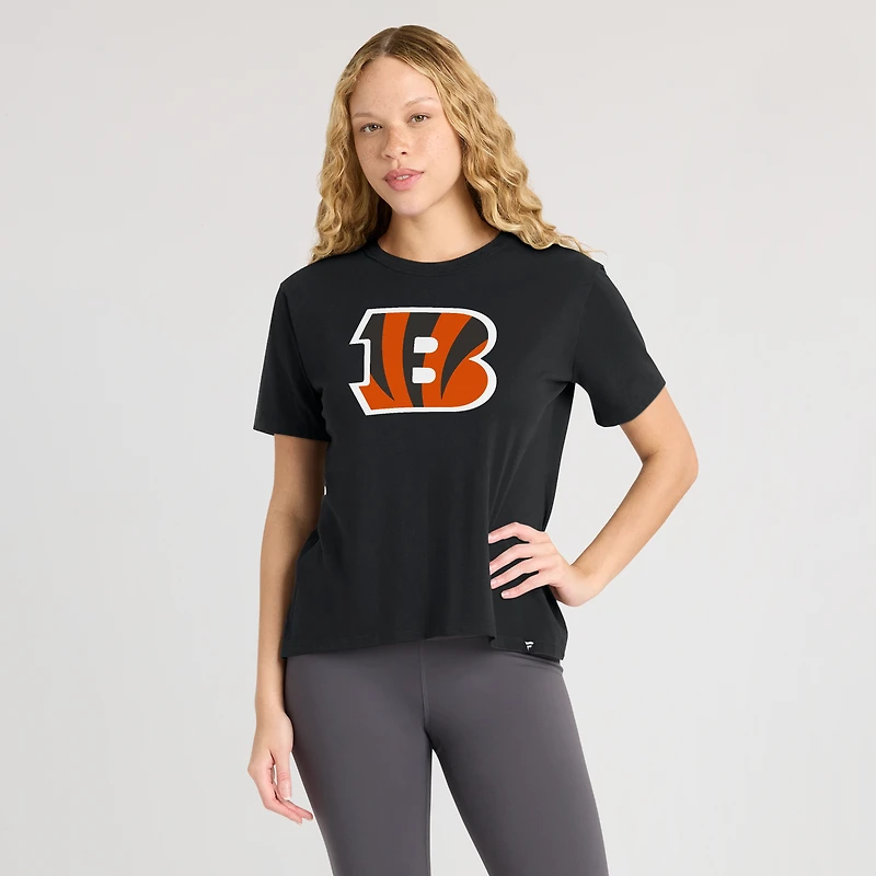 Women's Fanatics Black Cincinnati Bengals Essential Legacy T-Shirt