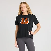 Women's Fanatics Black Cincinnati Bengals Essential Legacy T-Shirt