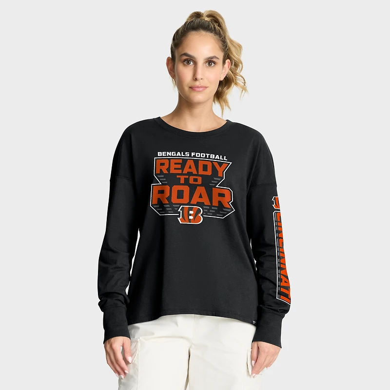 Women's Fanatics Black Cincinnati Bengals Hometown Legacy Long Sleeve T-Shirt