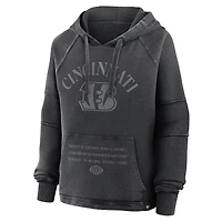Sweat à capuche surdimensionné noir Cincinnati Bengals Gridiron Fanatics pour femme