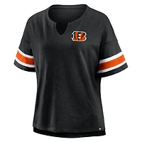 T-shirt Fanatics noir pour femme, motif Redzone Curl Route des Bengals de Cincinnati