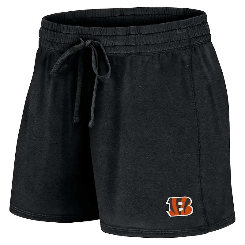 Pack combiné t-shirt et short Fanatics noirs pour femmes des Bengals de Cincinnati