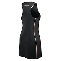 Robe athlétique à demi-zip Fanatics noire Cincinnati Bengals Studio Boost pour femmes