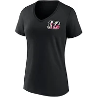Women's Fanatics Black Cincinnati Bengals Team Mother's Day V-Neck T-Shirt