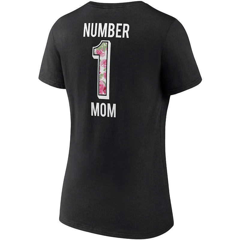 T-shirt noir à col en V de l'équipe Fanatics des Bengals Cincinnati pour femmes