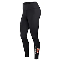 Women's Fanatics Black Cincinnati Bengals Wordmark Stacked - Leggings