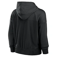 Women's  Fanatics College Black Cincinnati Bengals Script Lock Full-Zip Hoodie