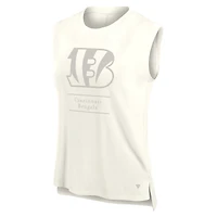 Débardeur Fanatics Cream Cincinnati Bengals Studio Embrace pour femme