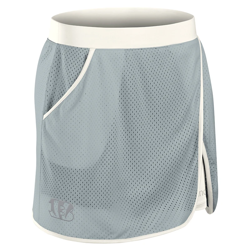 Jupe-short de bien-être Studio Fanatics pour femme, gris, Cincinnati Bengals