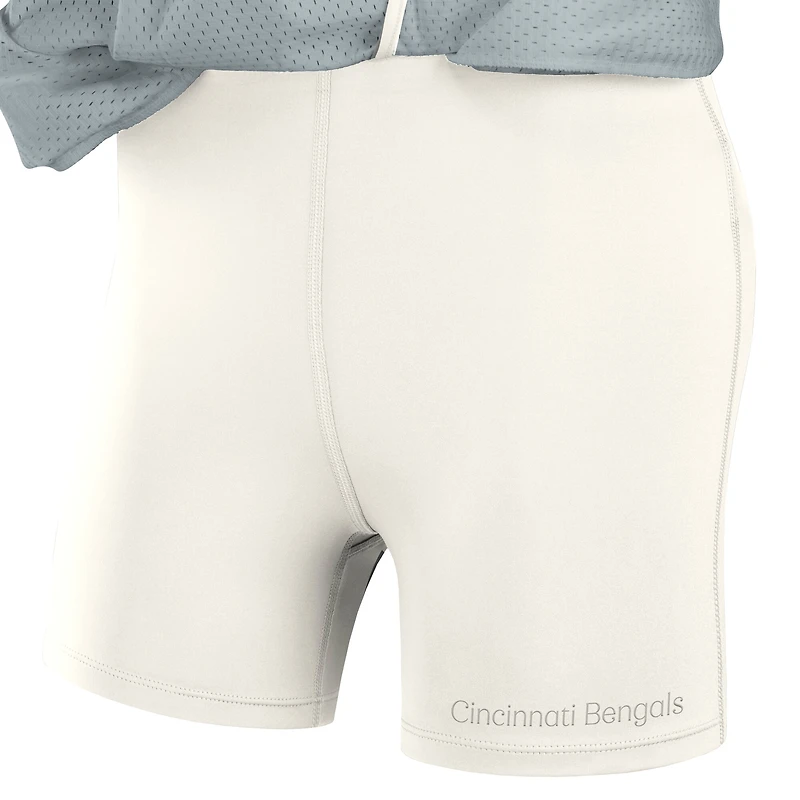 Jupe-short de bien-être Studio Fanatics pour femme, gris, Cincinnati Bengals