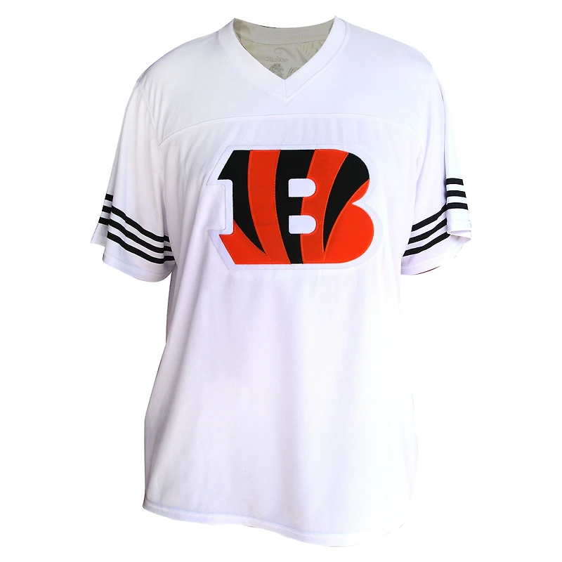 Maillot de mode grande taille Fanatics Joe Burrow pour femmes des Bengals Cincinnati blanc