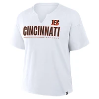 T-shirt boxy blanc Fanatics Redzone des Bengals de Cincinnati pour femme