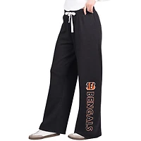 Pantalon de survêtement large noir G-III 4Her pour femme par Carl Banks, équipe des Bengals Cincinnati