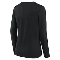 Women's Logo Athletic Black Cincinnati Bengals Grip Long Sleeve T-Shirt
