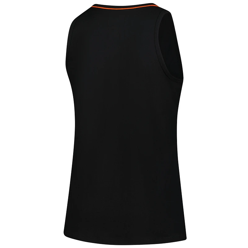 Women's Logo Athletic Black Cincinnati Bengals Plus Stellar Win V-Neck Tank Top
