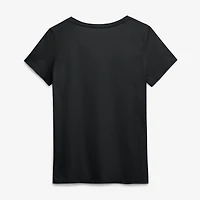 T-shirt à col en V noir logo principal des Bengals de Cincinnati pour femmes