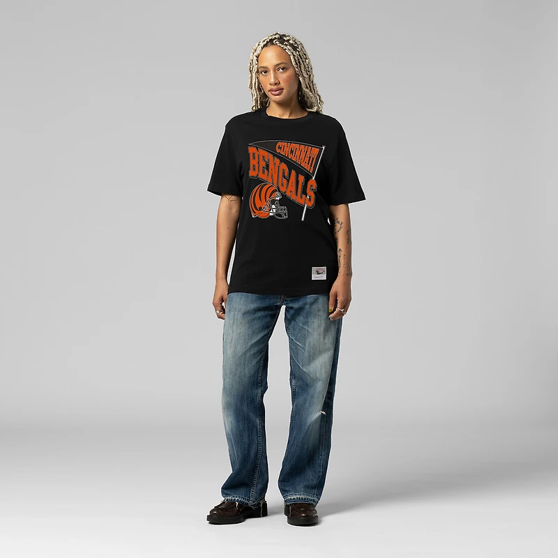 T-shirt noir Mitchell & Ness pour femme, équipe dynamique des Bengals de Cincinnati