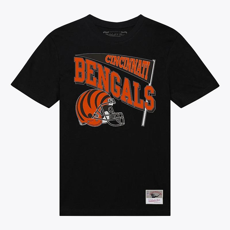 Women's Mitchell & Ness  Black Cincinnati Bengals Team Dynamic Boyfriend T-Shirt