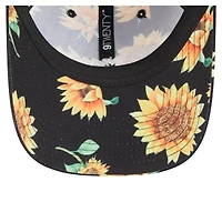 Casquette ajustable noire Cincinnati Bengals Adventure Sunflower 9TWENTY de New Era pour femme