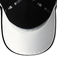 Casquette ajustable New Era noire métallisée 9FORTY M-Crown A-Frame pour femme des Bengals de Cincinnati
