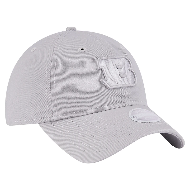 Women's New Era Gray Cincinnati Bengals Color Pack 9TWENTY Adjustable Hat