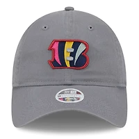 Casquette ajustable 9TWENTY New Era pour femmes, gris, Cincinnati Bengals Color Pack Multi