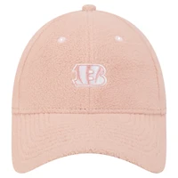 Women's New Era Light Pink Cincinnati Bengals Cozy Sherpa 9FORTY Adjustable Hat