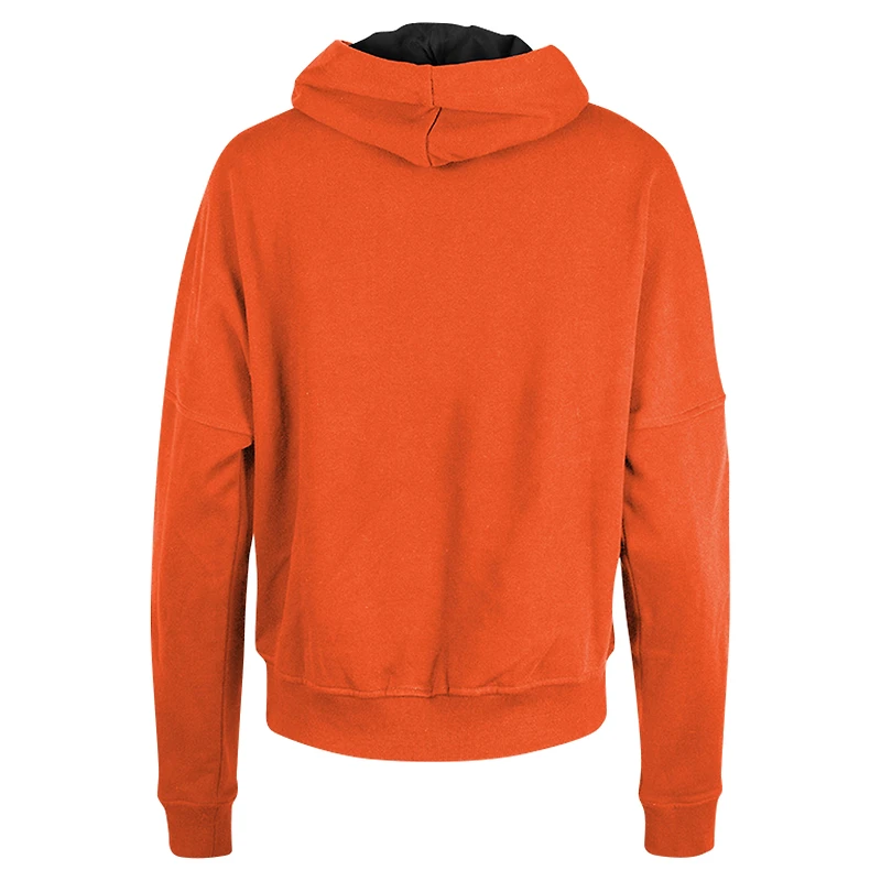 Sweat à capuche boxy orange Cincinnati Bengals New Era pour femme