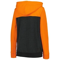 Sweat à capuche entièrement zippé orange Cincinnati Bengals New Era pour femme