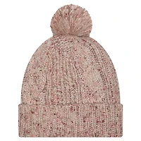 Women's New Era Stone Cincinnati Bengals Trendy Tone Cuffed Knit Hat with Pom