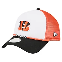 Women's New Era White/Black Cincinnati Bengals Friendship Bracelet 9FORTY Adjustable Hat