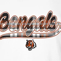 Women's New Era White/Orange Cincinnati Bengals 3rd Down T-Shirt