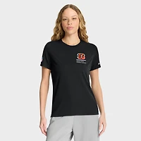T-shirt Nike noir Cincinnati Bengals 2025 NFL Crucial Catch Tri-Blend Dri-FIT pour femme
