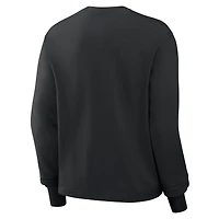 T-shirt à manches longues Nike noir Cincinnati Bengals Boxy pour femme