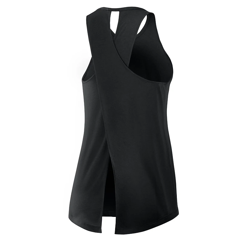 Débardeur Nike noir Cincinnati Bengals Crossback Performance pour femme