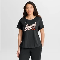 Women's Nike Black Cincinnati Bengals Primetime Tri-Blend T-Shirt