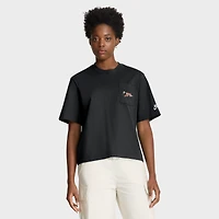 T-shirt Nike noir à poche carrée pour femme des Bengals de Cincinnati