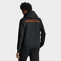Sweat à capuche Nike noir Cincinnati Bengals Sideline Standard Issue Initial Home Dri-FIT pour femme