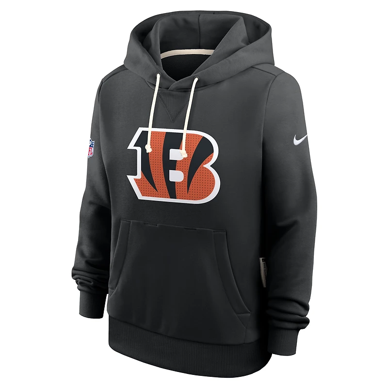 Women's Nike Black Cincinnati Bengals Sideline Standard Issue Initial Home Dri-FIT Hoodie
