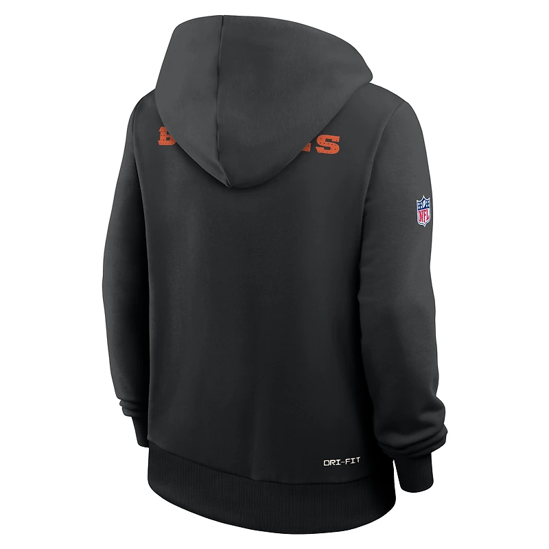 Women's Nike Black Cincinnati Bengals Sideline Standard Issue Initial Home Dri-FIT Hoodie