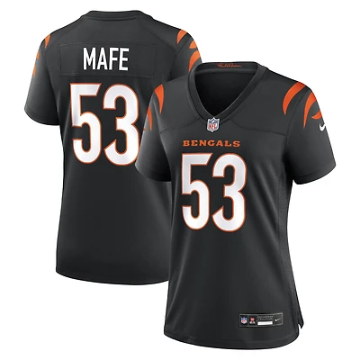 Maillot de match Nike Boye Mafe noir pour femme, équipe des Bengals Cincinnati