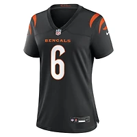 Maillot de match Nike Bryan Cook noir pour femme, équipe des Bengals Cincinnati